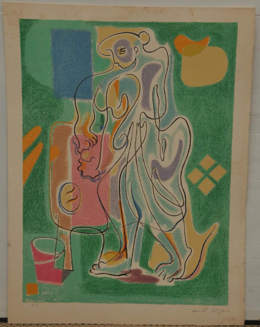 Andre Masson. "La Porteuse De Pain". Lithograph. (1 of 6)