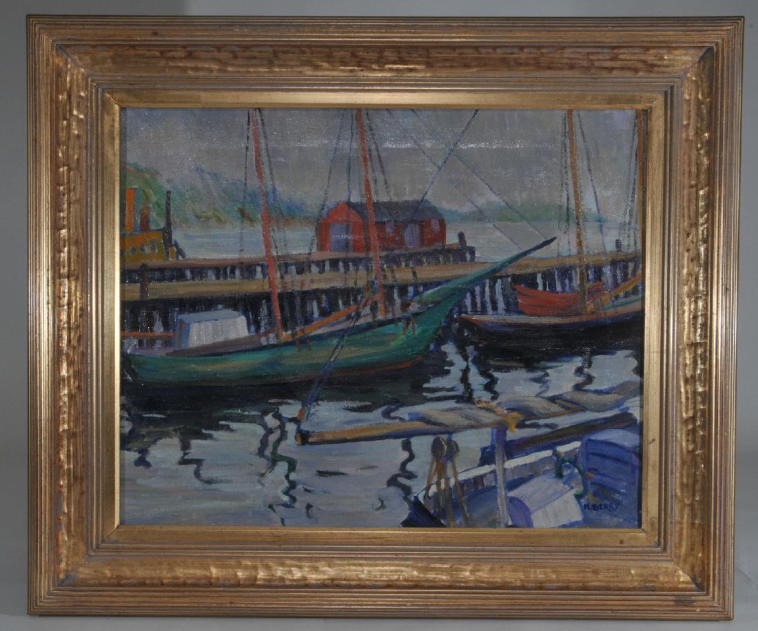 Helen Berry. Nova Scotia, Canada artist. Dock scene (1 of 8)