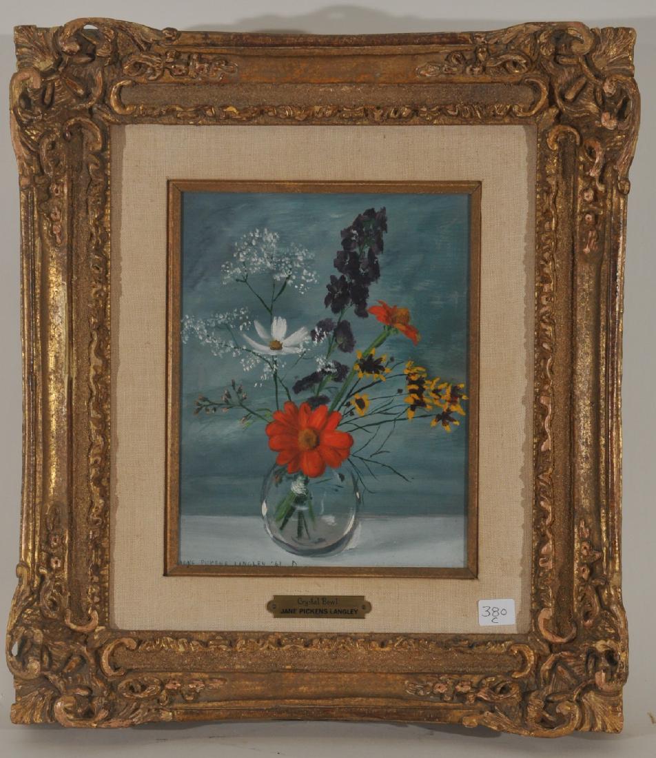 Jane Pickens Langley 1961. "Crystal Bowl". Floral still