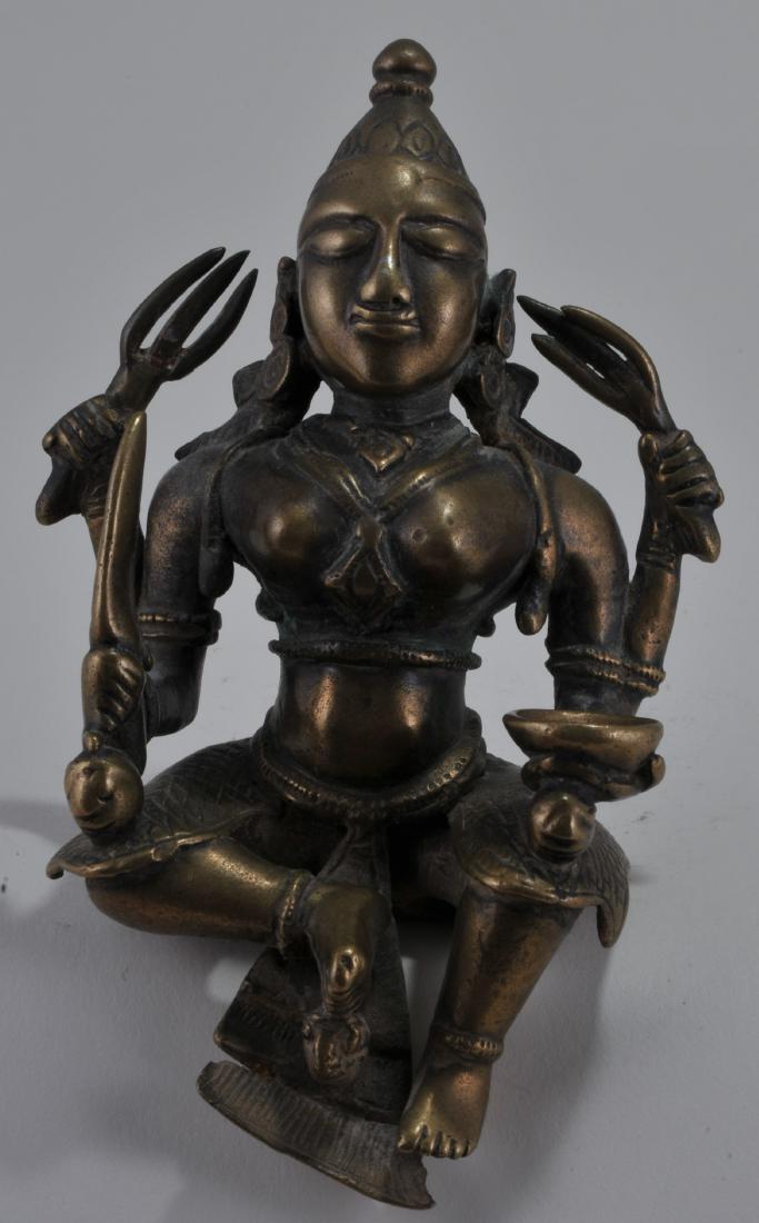Bronze image. India. 17th century. Step type. Figure of (1 of 5)