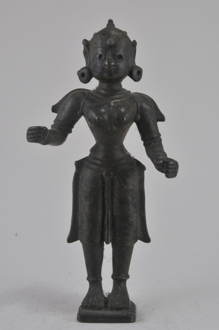 Bronze image. India. 12th century. Standing figure of a (1 of 7)