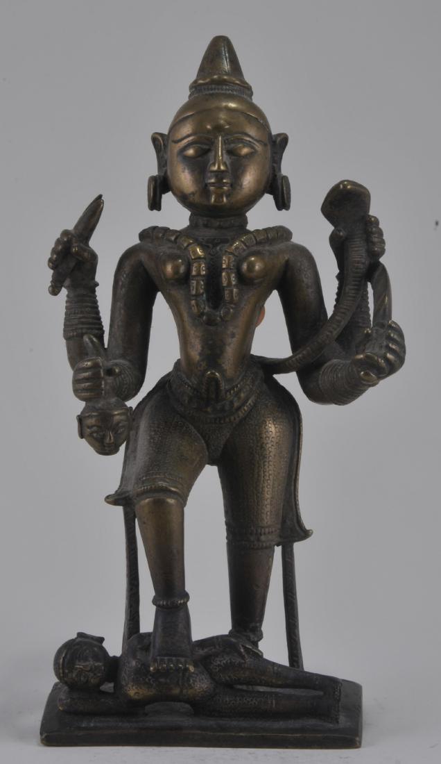 Bronze divinity. India. 17th century. Standing four (1 of 5)