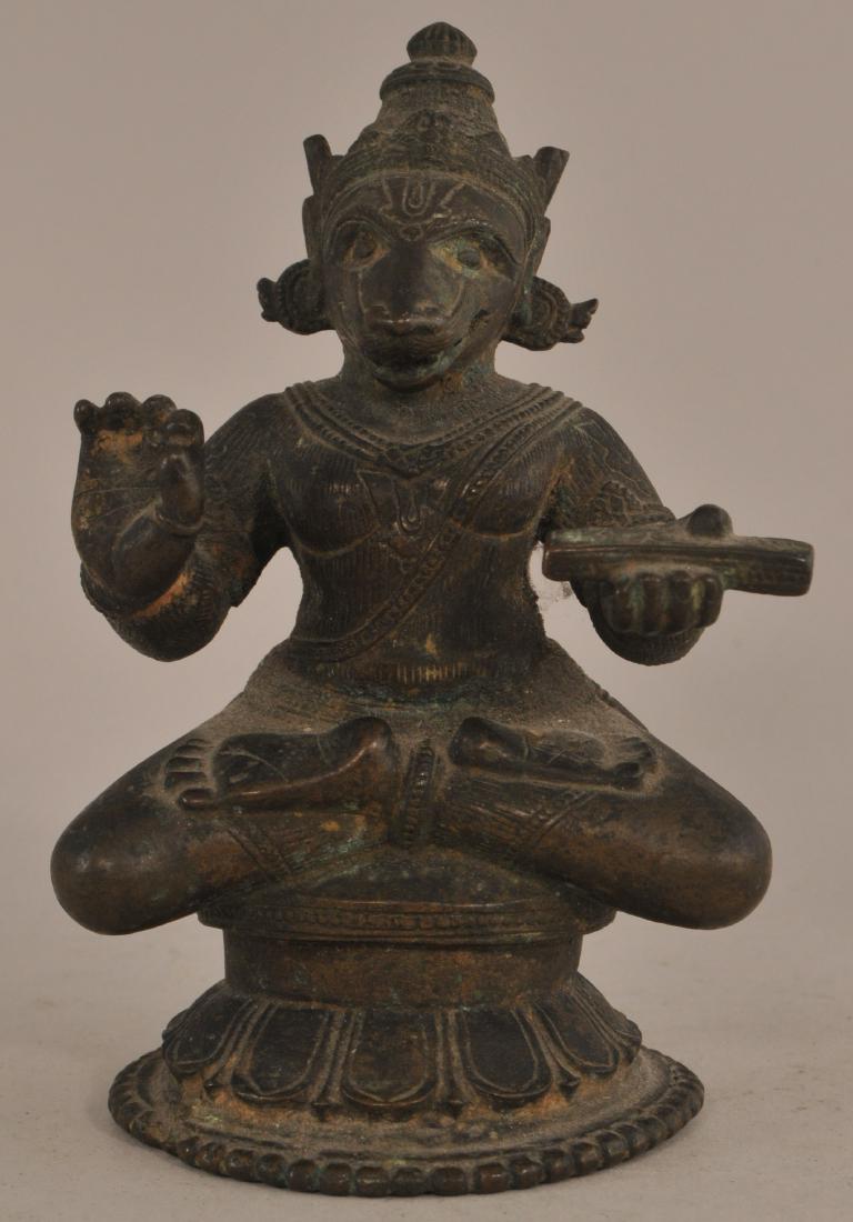 Bronze divinity. India. 17th  century. Dog headed (1 of 4)