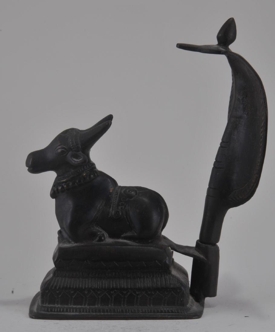 Bronze altar piece. India. 18th century. Figure of a (1 of 5)