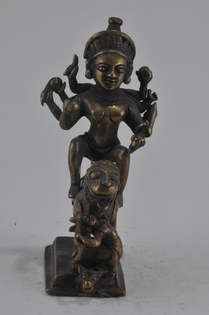 Bronze image of the Goddess Durga. India. 18th century. (1 of 5)