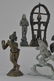Lot of six bronze images. India. 19th century and - 3