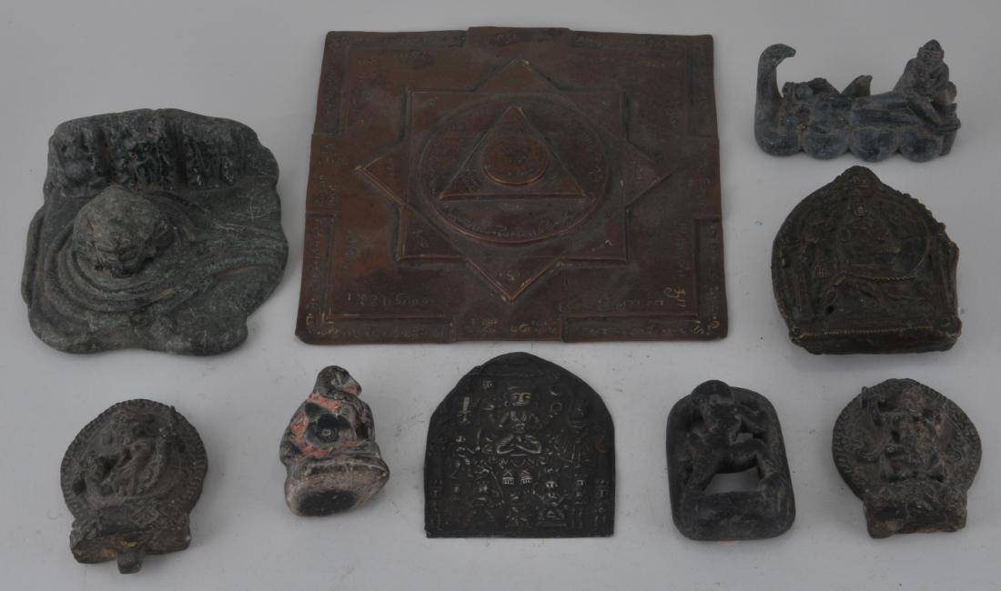 Lot of nine works. India and Nepal. 19th century. To (1 of 6)