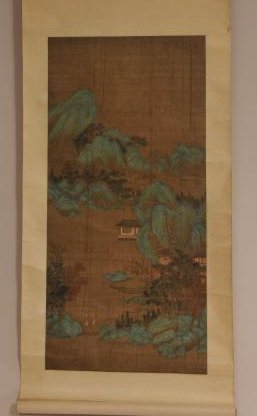 Hanging Scroll.  China. 19th century or earlier. "Blue (1 of 6)