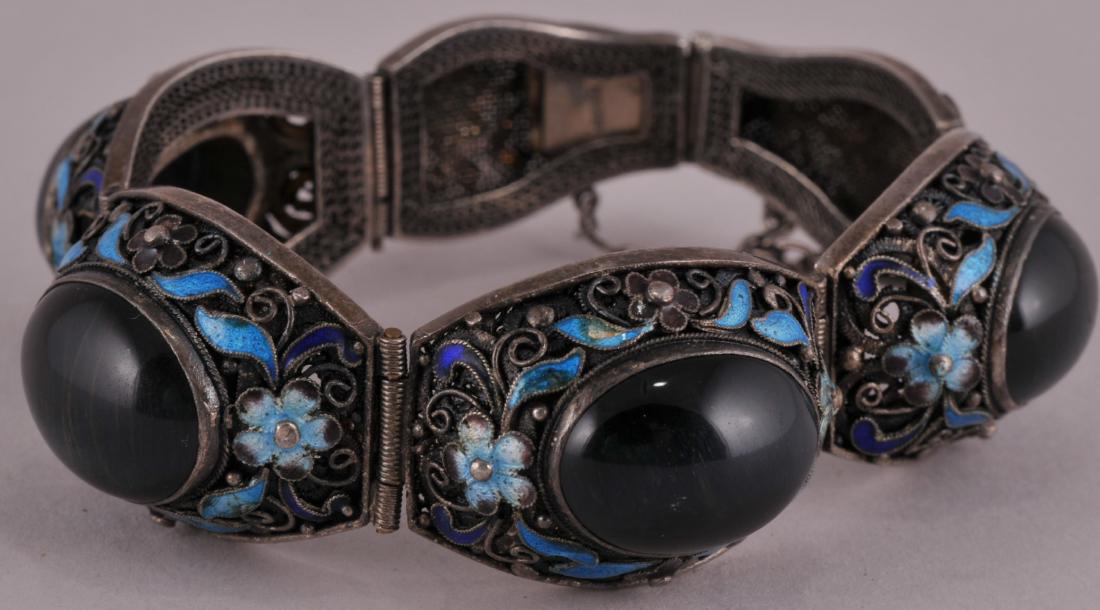 Late 19th century Chinese Enameled filigree silver (1 of 5)