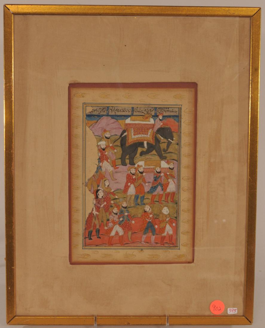 Miniature painting. Kashmir. 19th century. Ink, colours (1 of 6)