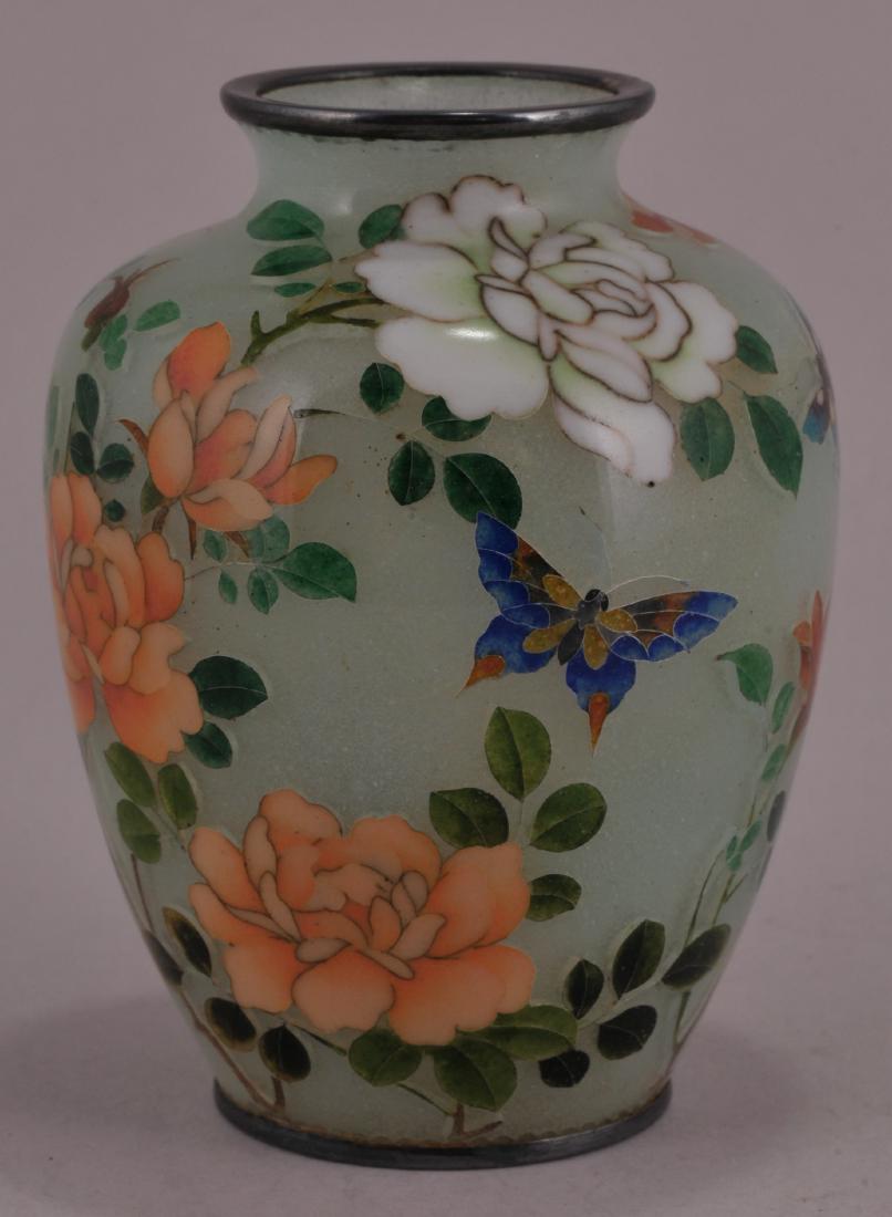 Enamel vase. Japan. Meiji period. (1868-1912). (1 of 6)