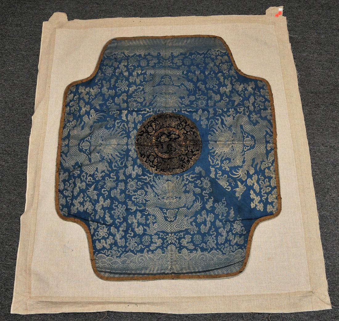 Throne cover. China. 18th century. Silver brocade on a (1 of 7)