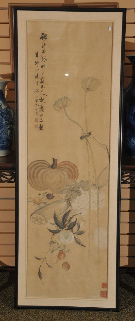 Scroll painting. China. 19th century. Ink and colours (1 of 7)