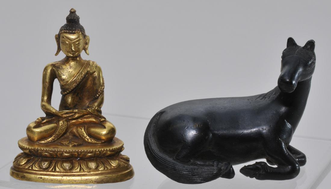 Lot of two bronzes. China. 19th century. To include: A (1 of 6)