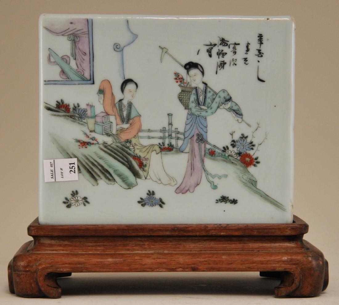 Porcelain pillow. China. 19th century. Rectangular form (1 of 8)