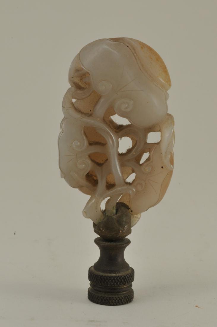 Jade carving. China. 19th century. Grey and russet (1 of 6)