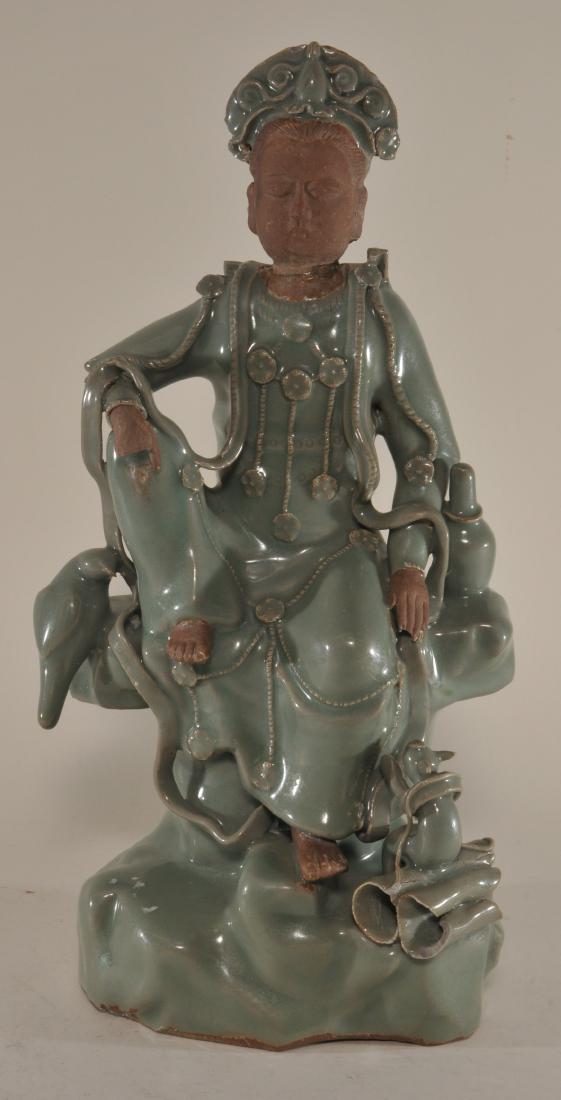 Stoneware figure. China. Ming period (1368-1644). Lung (1 of 8)