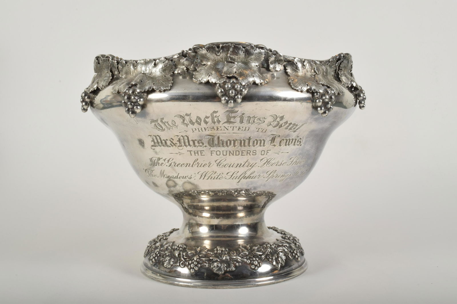 West Virginia Horse Show Silver Plated Punch Bowl (1 of 8)