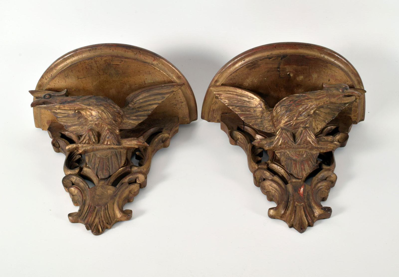Carved Eagle Shelf Brackets, Early 20th Century (1 of 6)