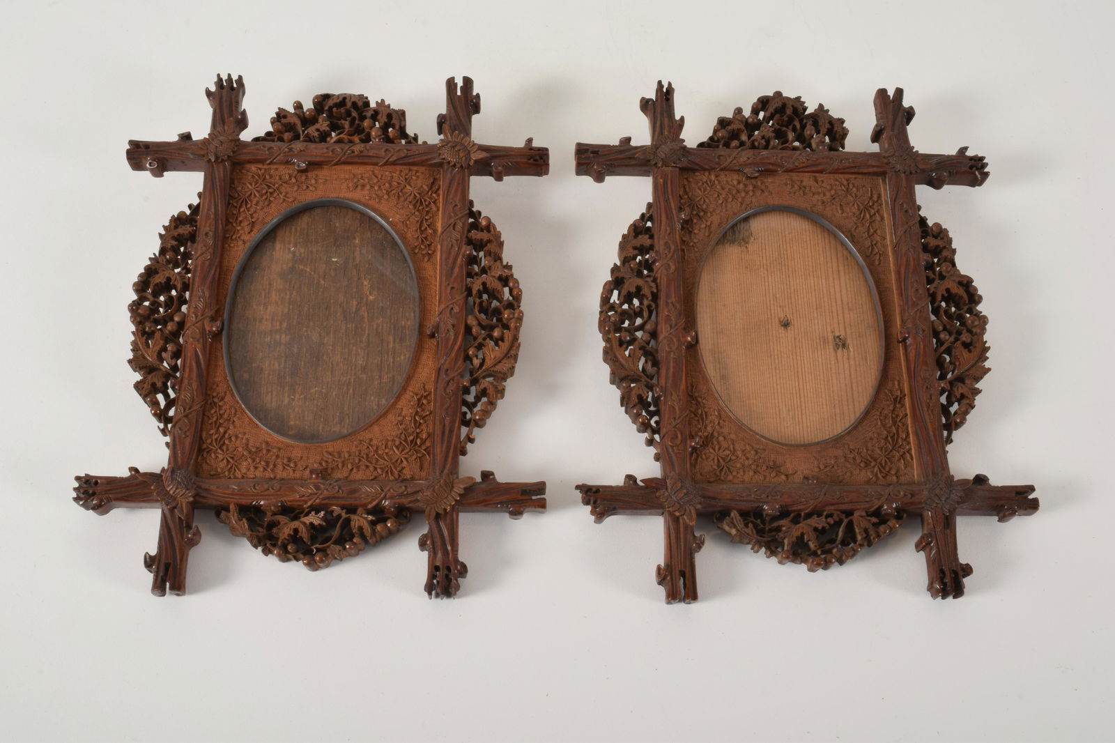 Highly Carved Black Forest Picture Frames, 19th Century (1 of 7)
