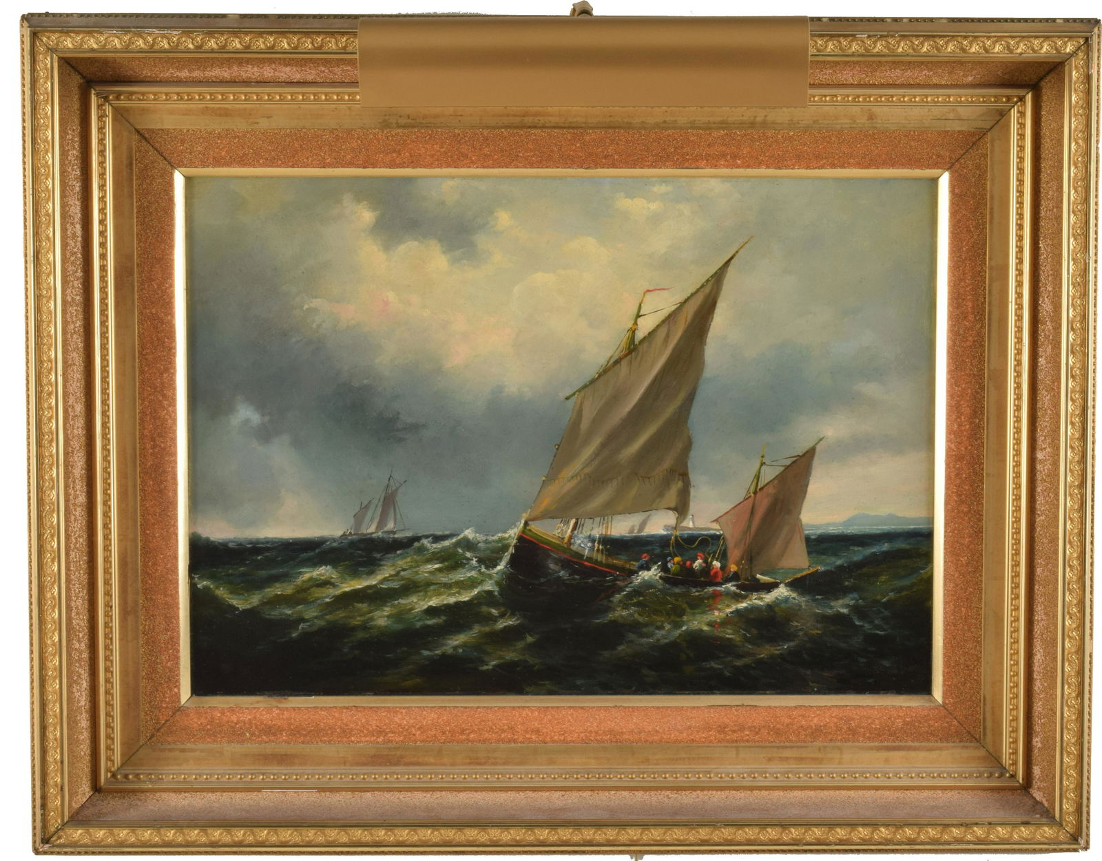 American 19th Century Maritime Oil Painting in Period (1 of 8)