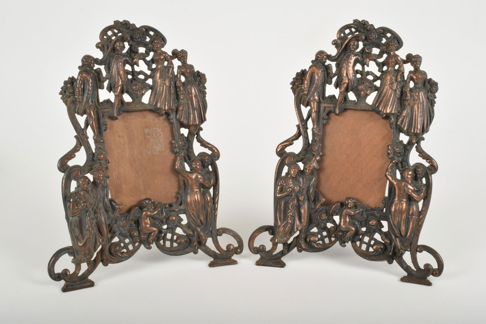 Victorian Cast Iron Picture Frames, Pair (1 of 5)