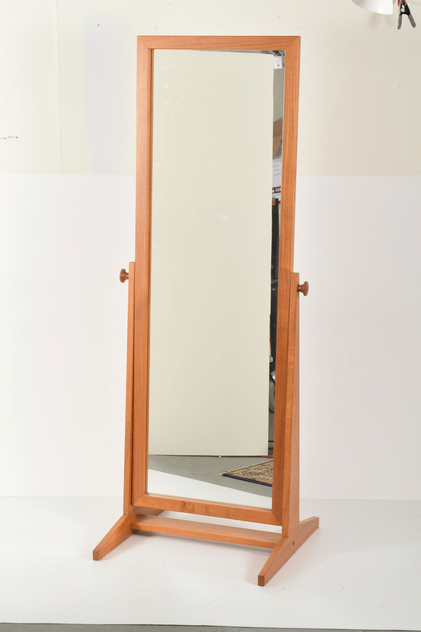 Pedersen & Hansen Danish Modern Cheval Teak Floor (1 of 9)