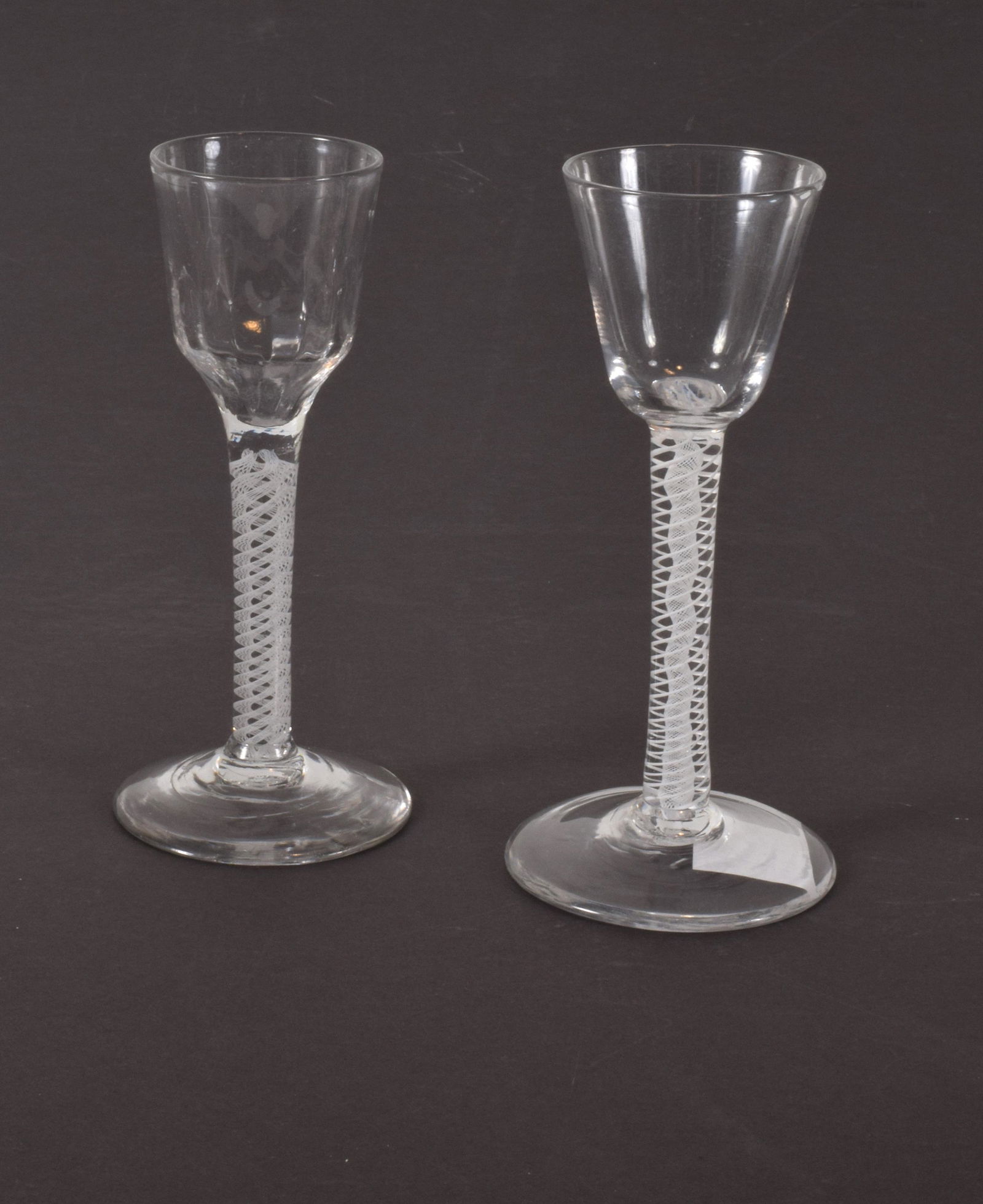 Two 18th Century English Hand Blown Claret Glasses with (1 of 4)