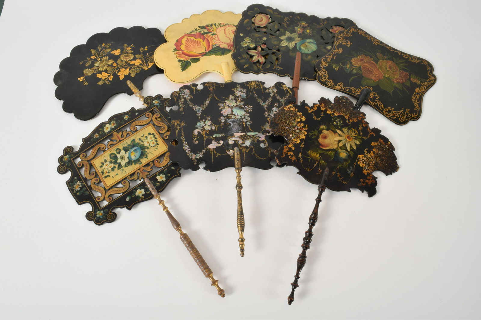 Mid-19th Cent. Wood and Papier Mache Decorated Hand (1 of 10)