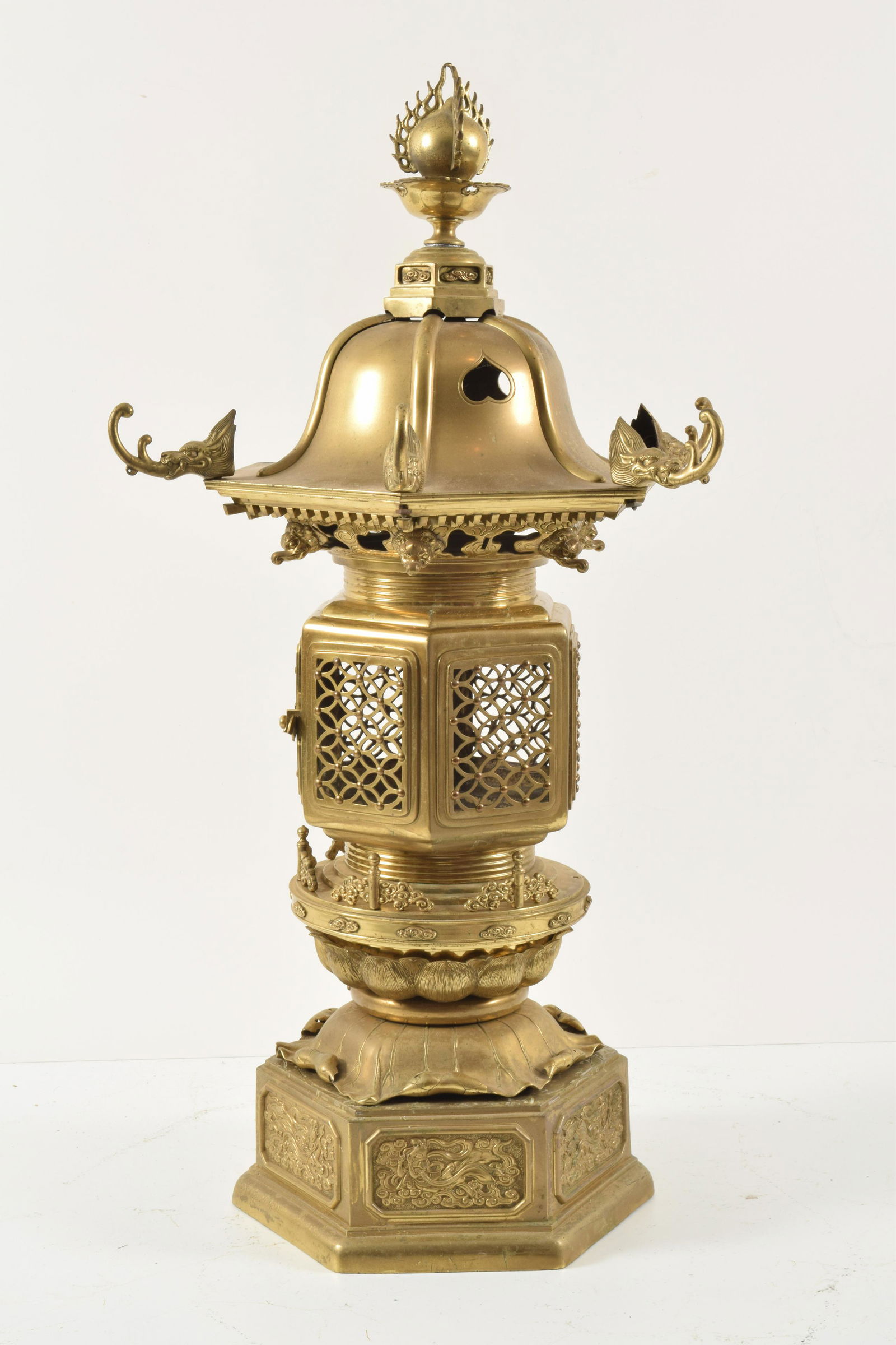 19th Century Bronze Japanese Lantern (1 of 10)