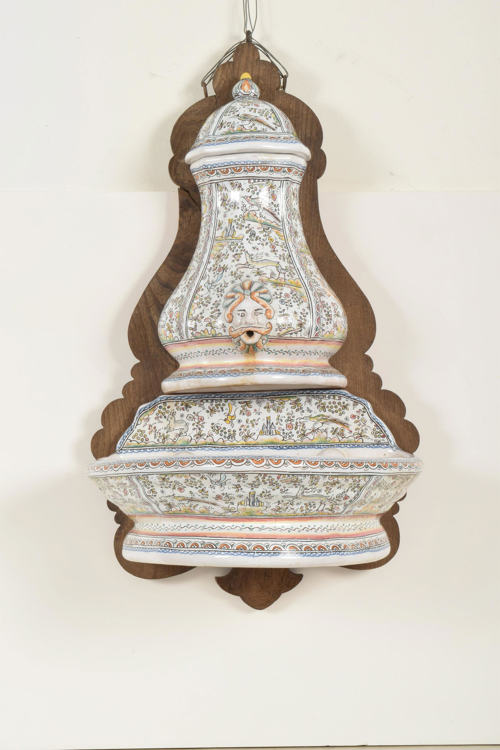 Portuguese Faience Earthenware Lavabo (1 of 6)