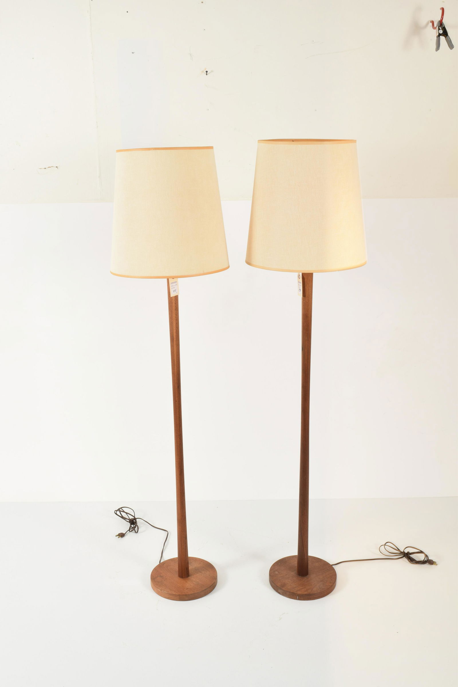 Two Mid-Century Modern Teak Floor Lamps (1 of 4)