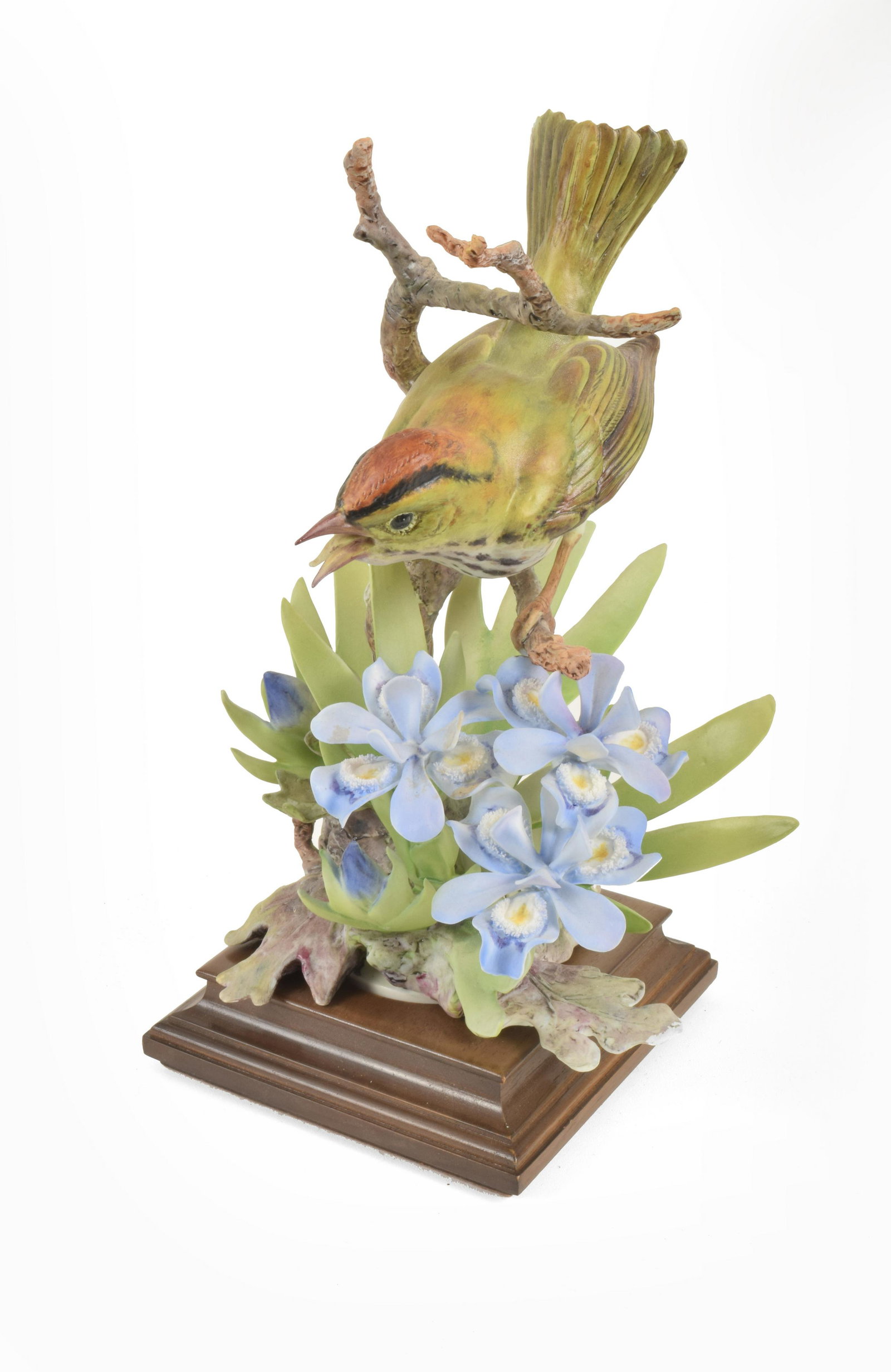 Dorothy Doughty for Royal Worcester "Oven Bird with: Dorothy Doughty for Royal Worcester. Bone China "Oven Bird with Crested Iris," made in England. Approximately 10" high and 7" at widest point. With box. No obvious signs of signs of damage.