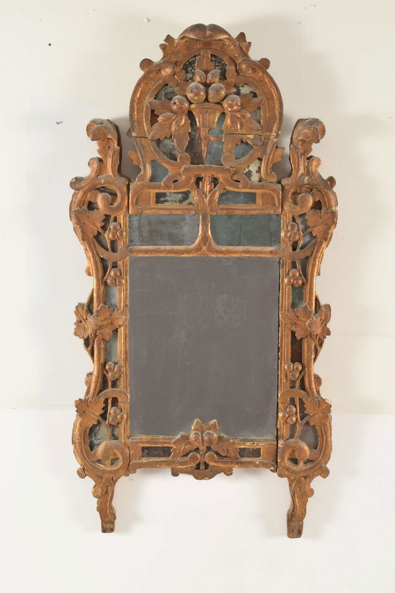 Rococo Style Gilt Gesso Wall Mirror (1 of 8)