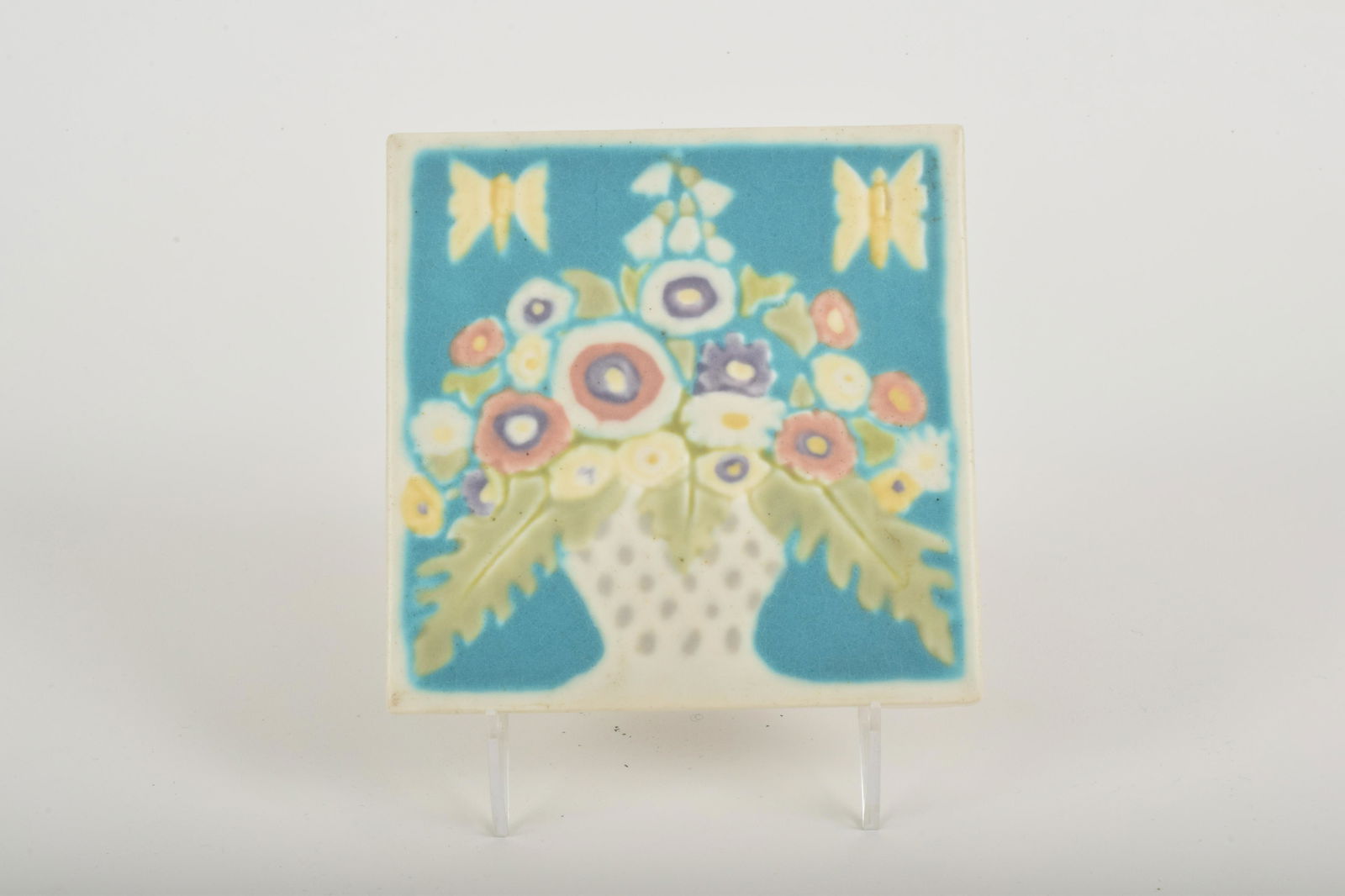 1926 Rookwood Art Pottery Trivet Tile (1 of 5)