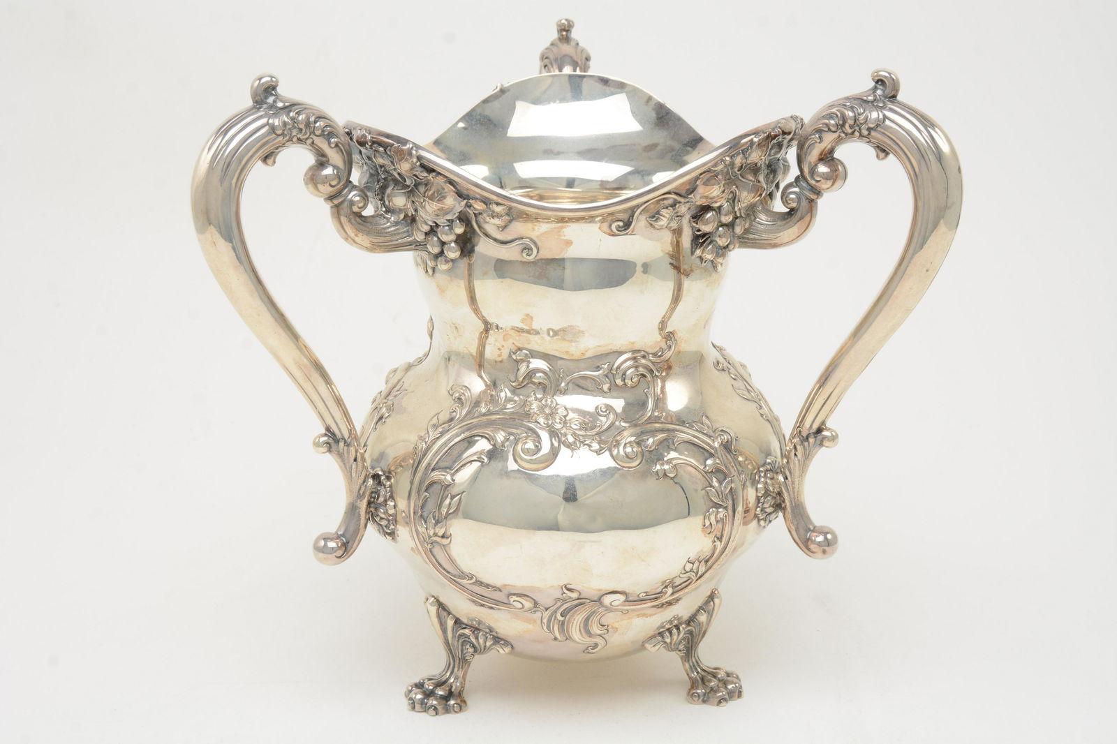 Large Ornate Sterling Silver Vase or Cup (1 of 13)