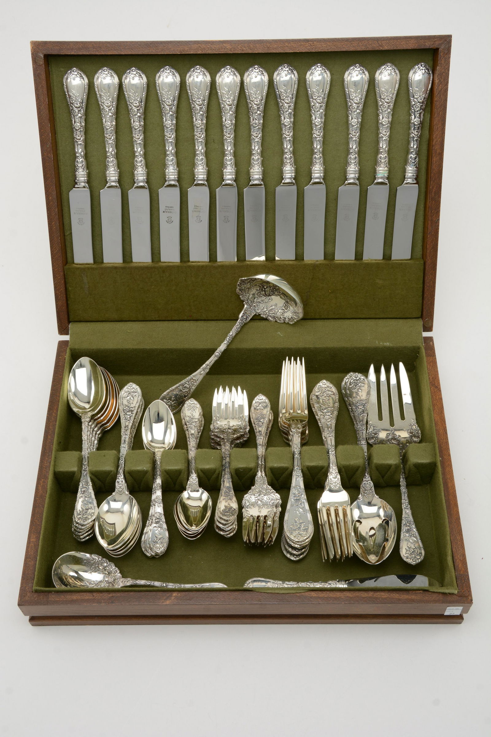 Gorham Sterling "Dauphin" Sixty-Six-Piece Flatware Set (1 of 7)