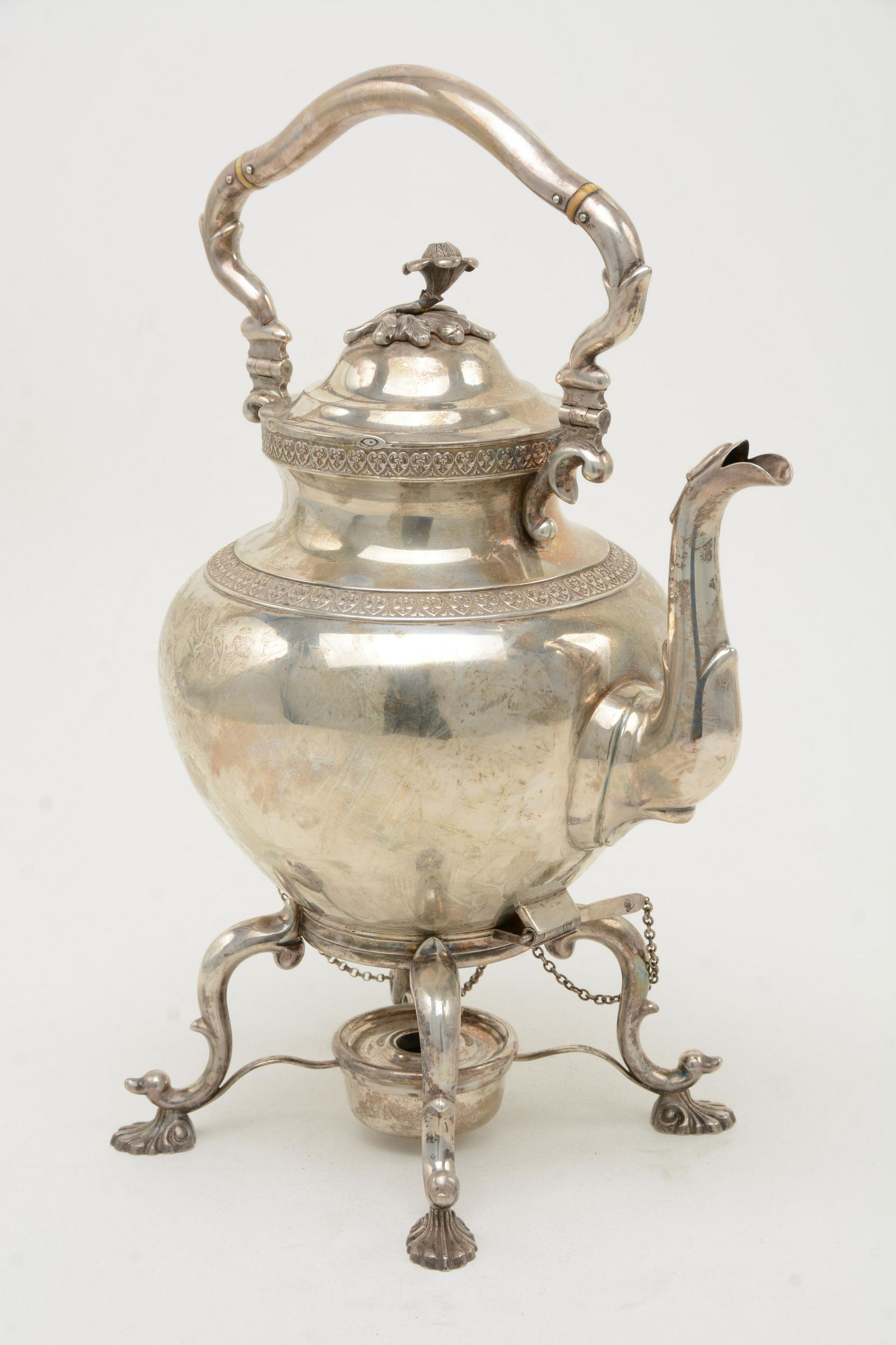 Ball, Tompkins and Black Silver Kettle on Stand (1 of 12)