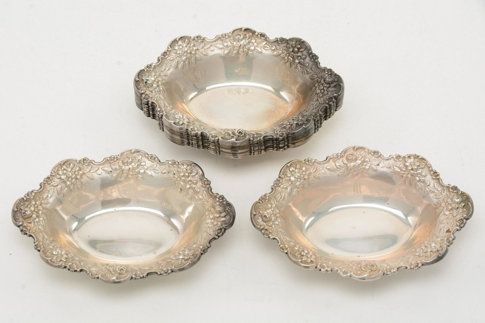 S. Kirk & Son Sterling Silver Repousse Nut Dishes (1 of 8)