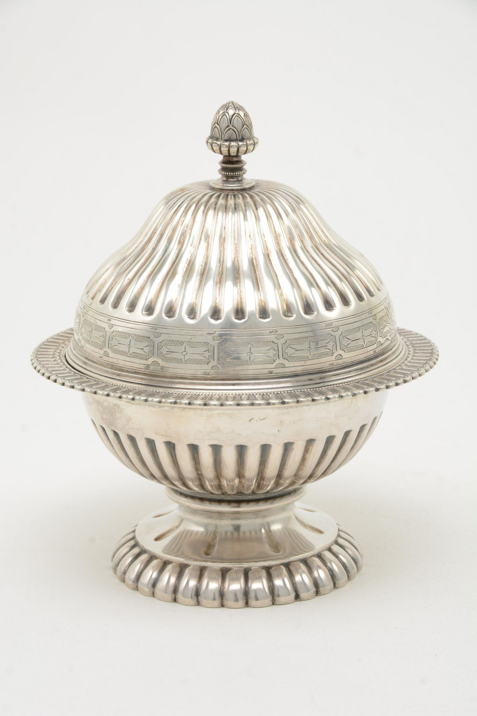 J. E. Caldwell Coin Silver Butter Dish (1 of 12)