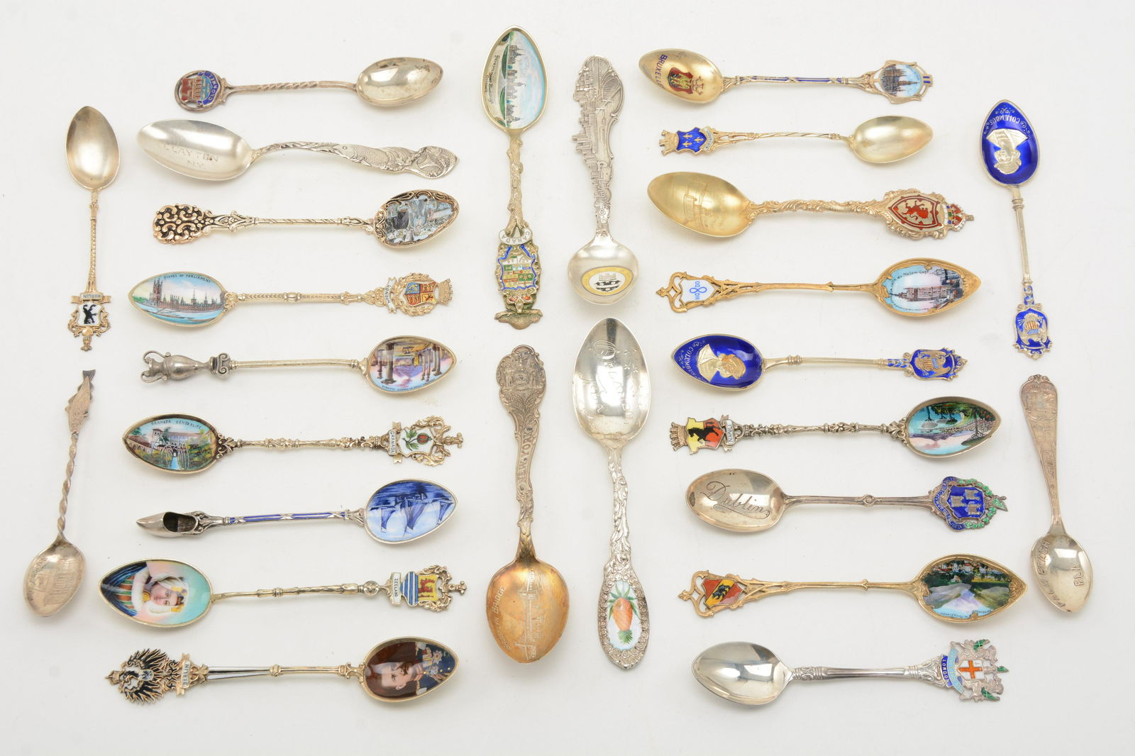Lot of Vintage Sterling Silver Souvenir Spoons (1 of 11)