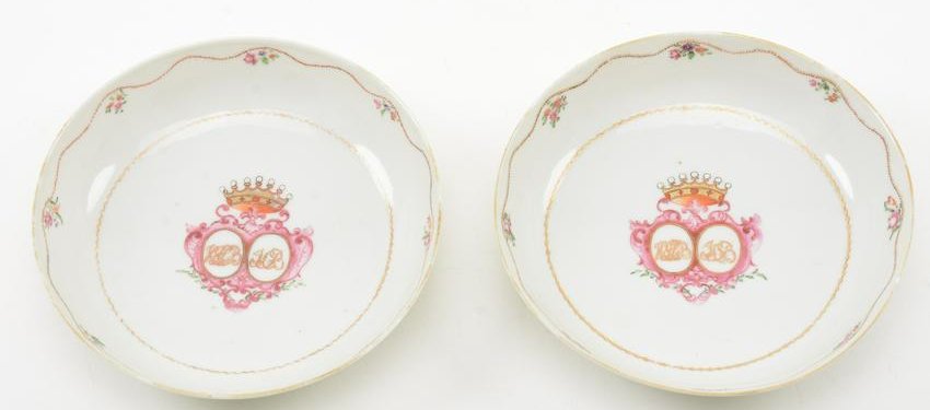 18th Century Chinese Export Porcelain Saucers (1 of 8)