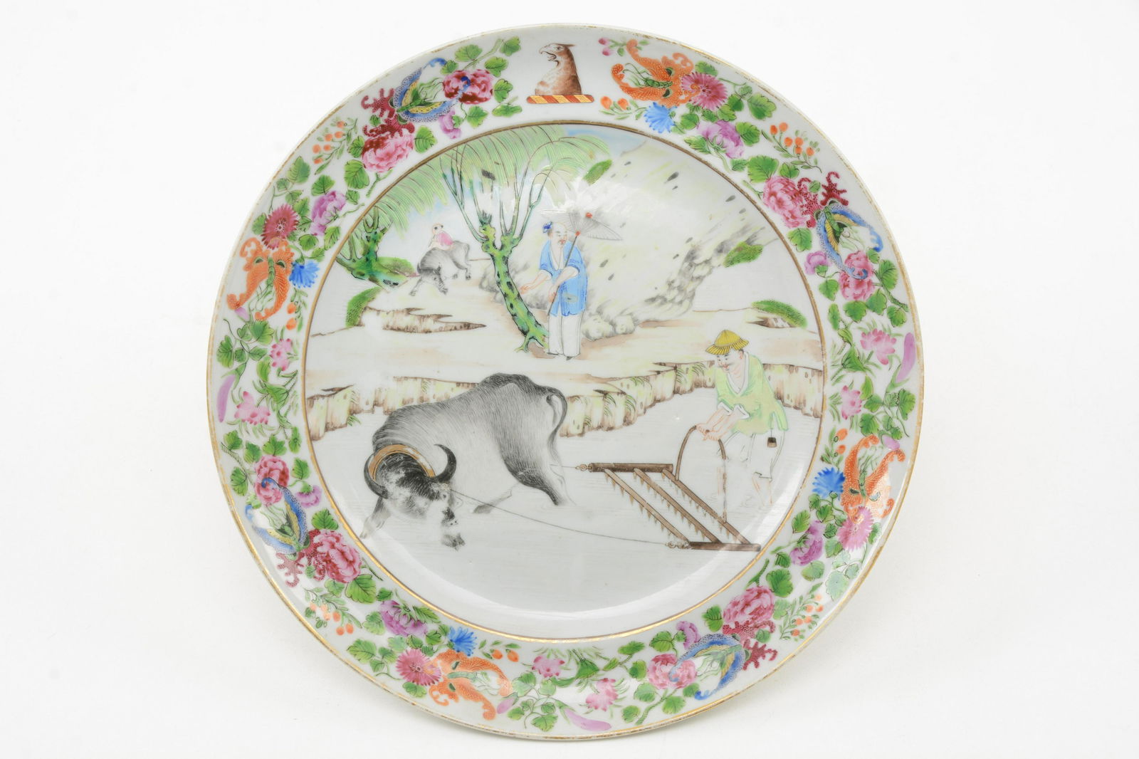 19th Century Armorial Chinese Export Plate (1 of 7)