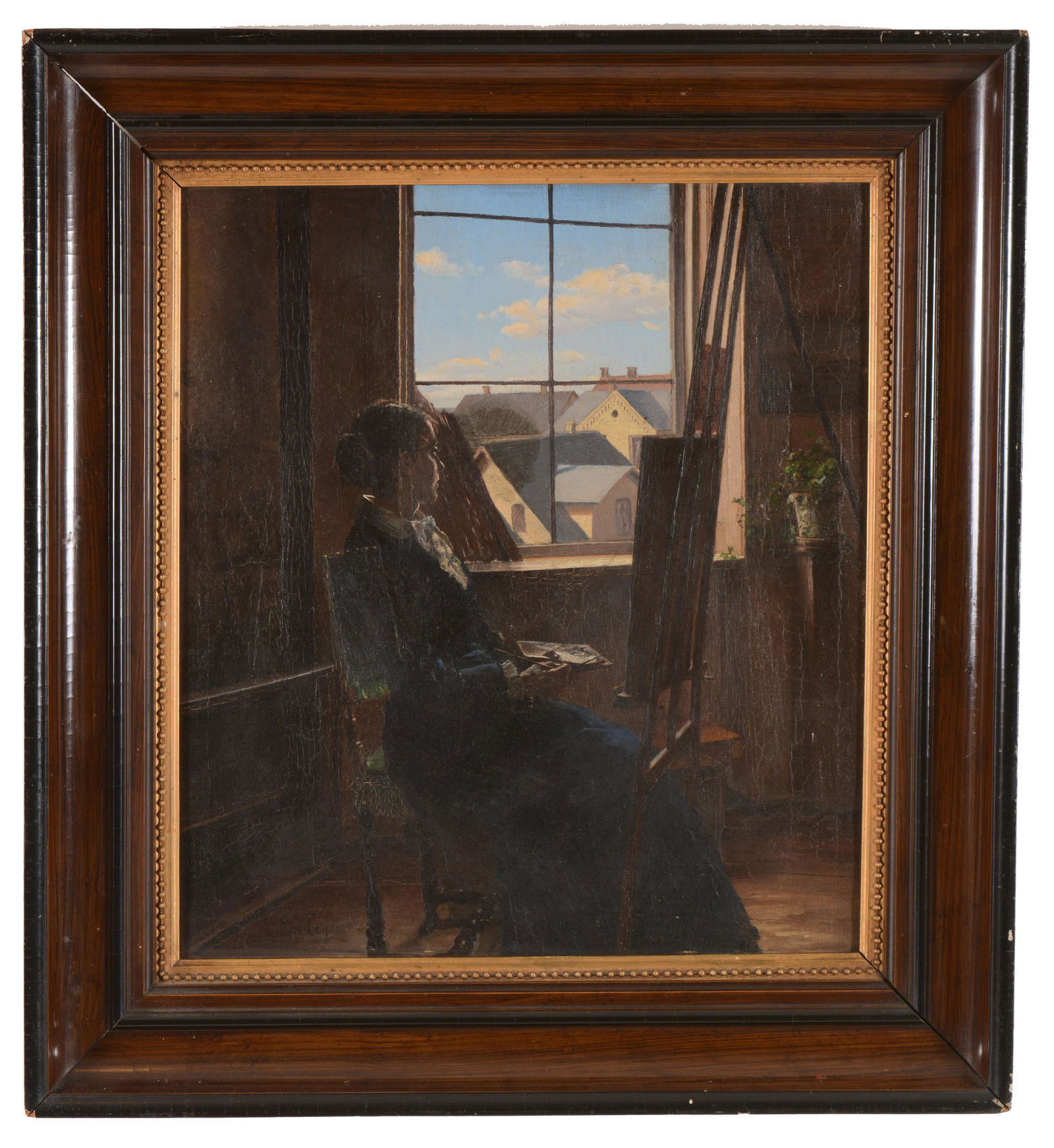Emma Meyer Self Portrait Painting, ca. 1882 (1 of 11)
