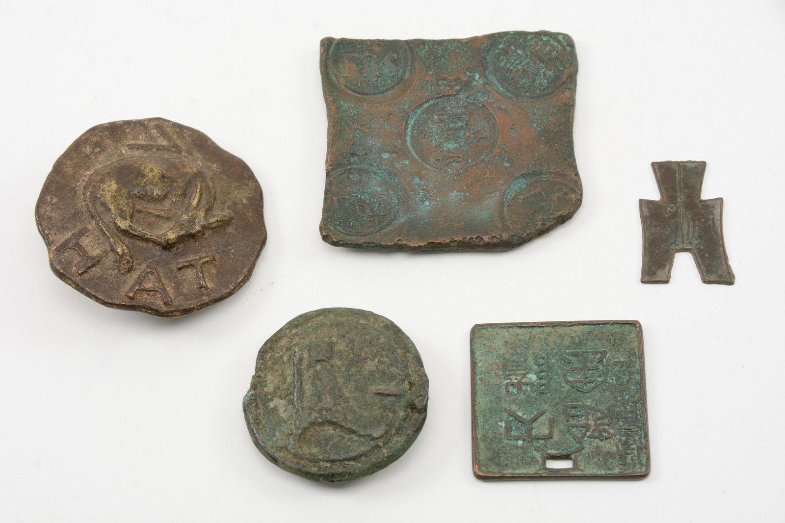 Lot of Bronze Plaque Medallions (1 of 11)