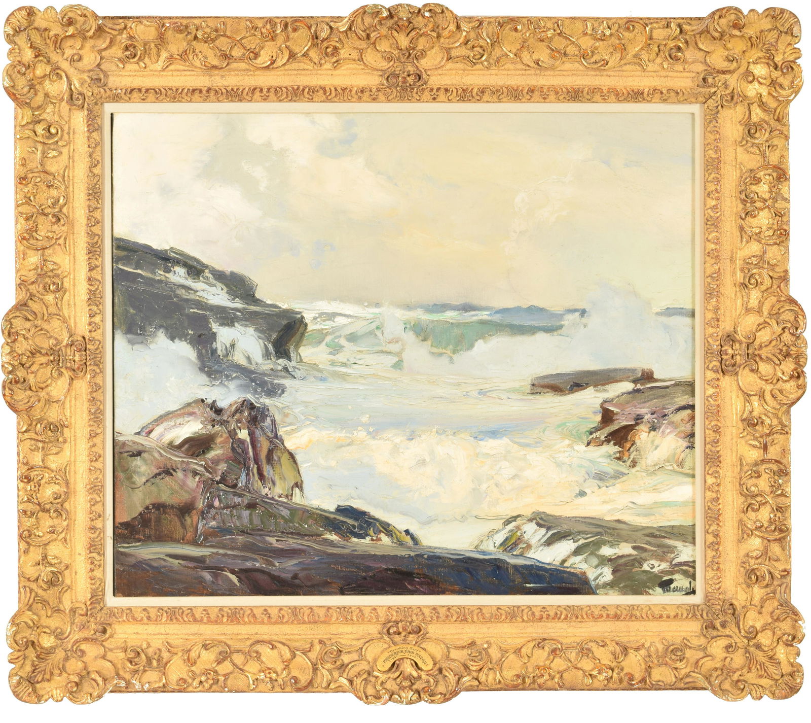 Frederick Judd Waugh Painting "The Breaking Surf" (1 of 17)
