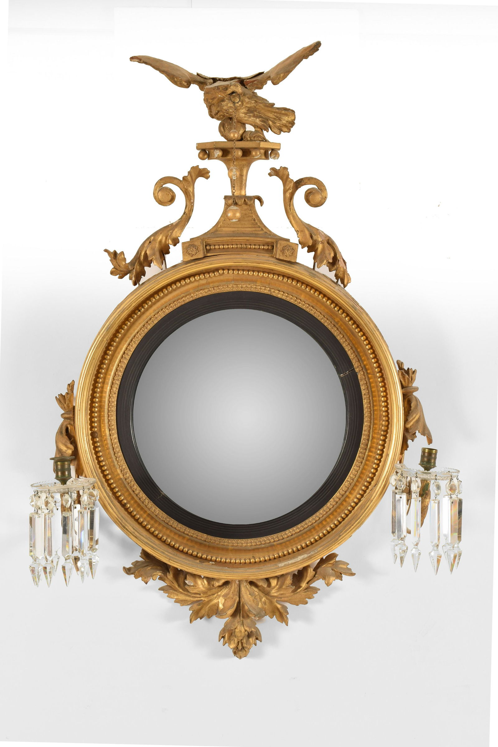 19th Century Girandole Mirror with Eagle Crest (1 of 14)