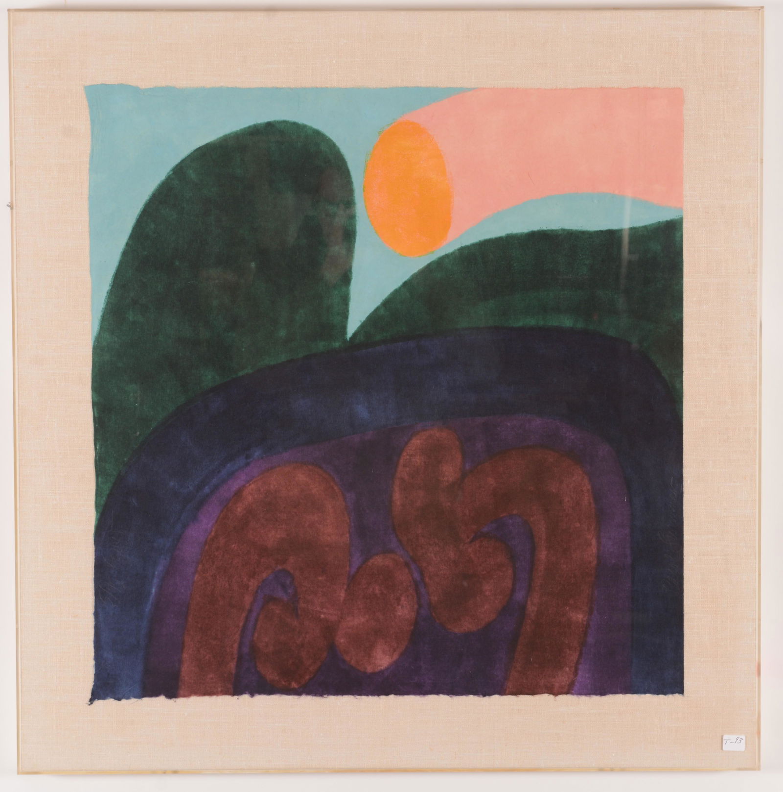 Carol Summers Woodblock Print "Comet" (1 of 9)