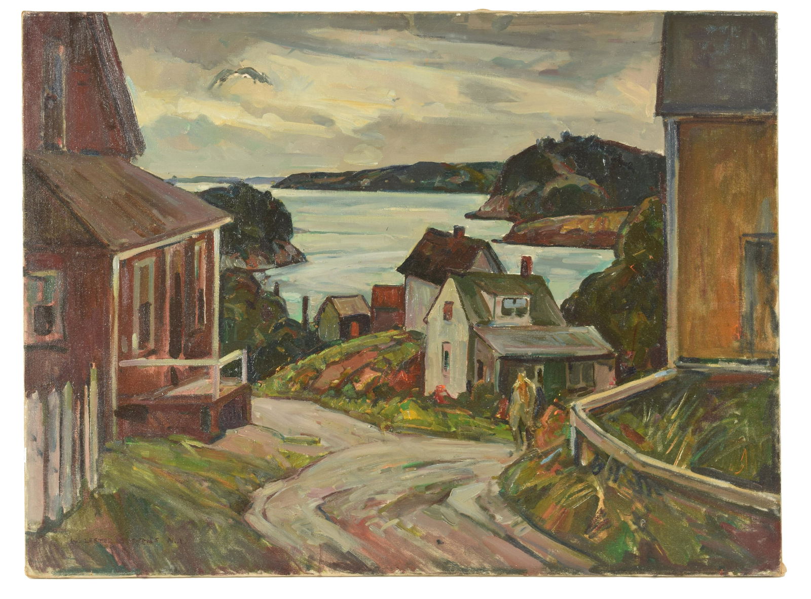 William Lester Stevens Maine Landscape "Vinal Haven" (1 of 10)