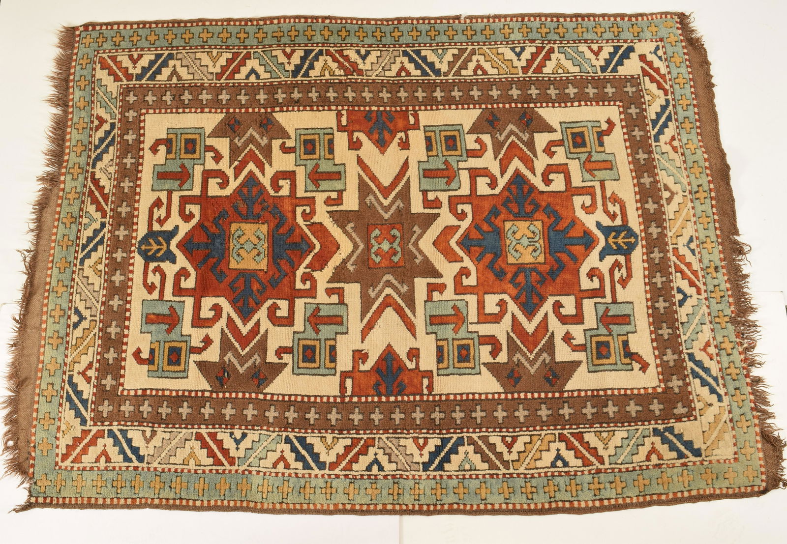 Antique Caucasian Pattern Carpet (1 of 9)